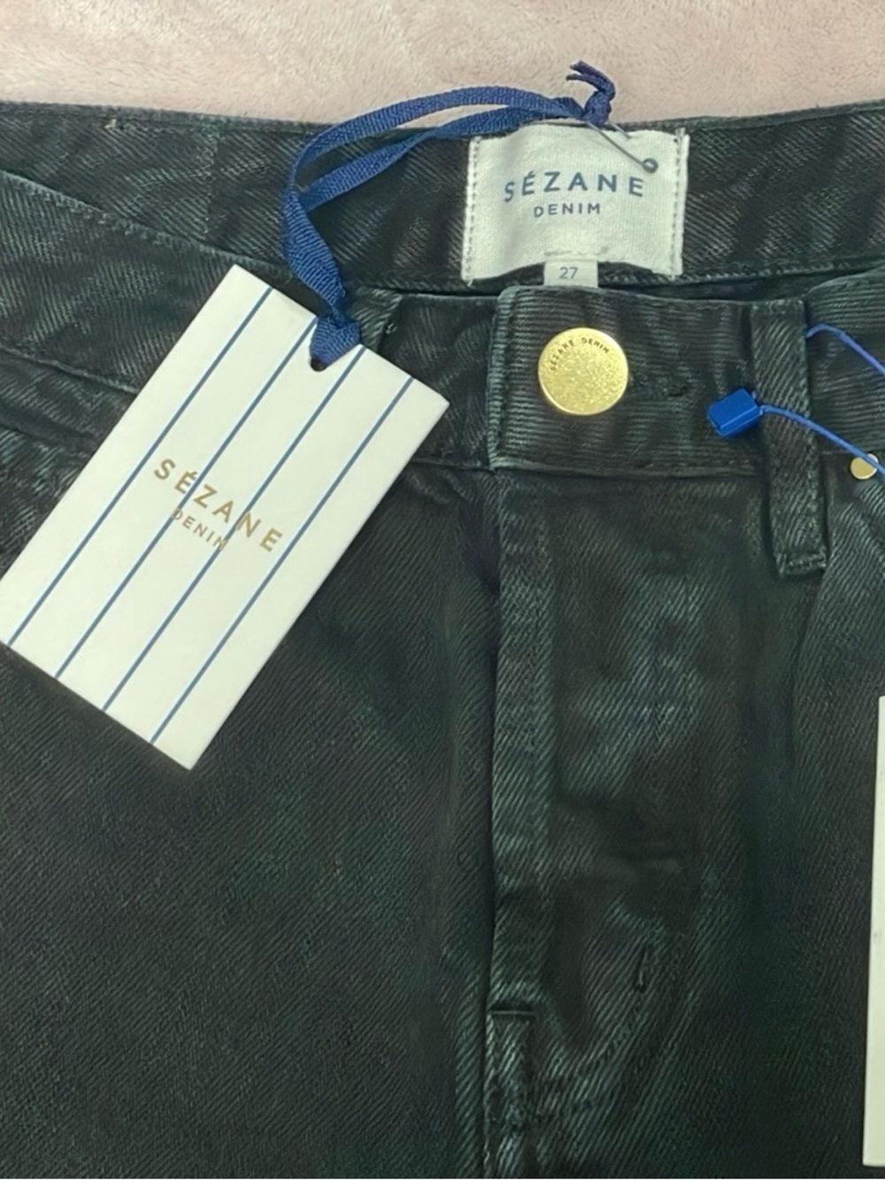 Sézane Black Skinny Denim Jeans